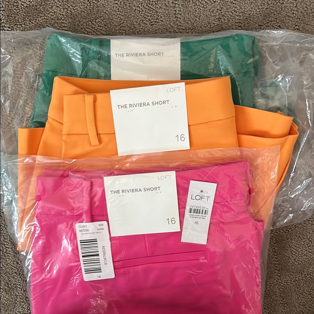LOFT The Riviera Shorts - Size 16 - 3 Pairs
